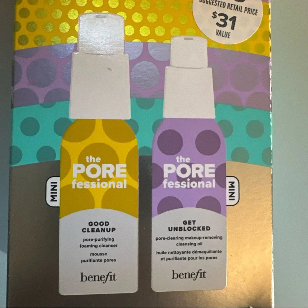 Benefit POREfessional Double Cleanse Set - Purple and Yellow